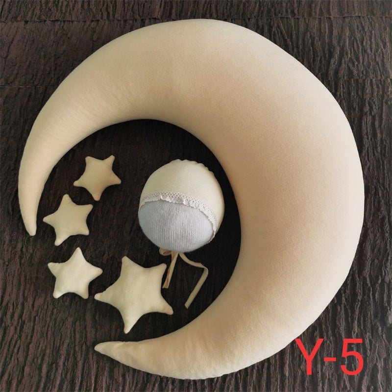 Newborn Moon Pillow Baby Shooting Props Full Moon Children Moon Pillow Hundred Days Baby Po Studio Pography Props - Image 3