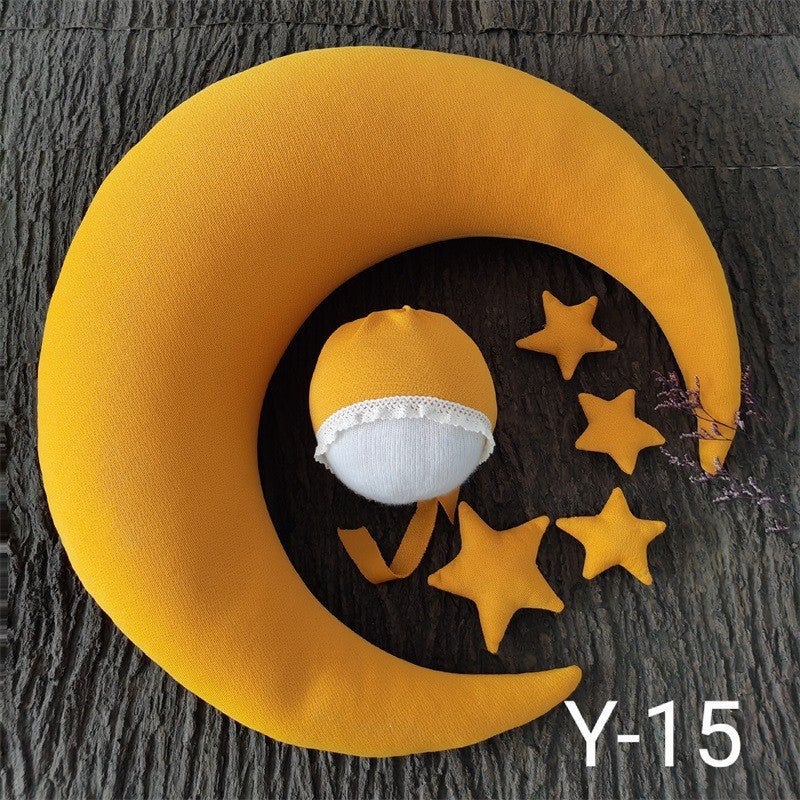 Newborn Moon Pillow Baby Shooting Props Full Moon Children Moon Pillow Hundred Days Baby Po Studio Pography Props - Image 1