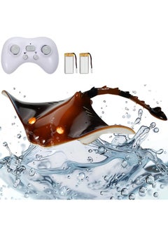 VEVOR VEVOR Remote Control Manta Ray Toy, 2.4GHz High Simulation Robot RC Shark Stingray Fish Toys with Light, RC Boat Bathtub Summer Swimming Pool Toys for 6+ Year Old Boys and Girls  - Image 1