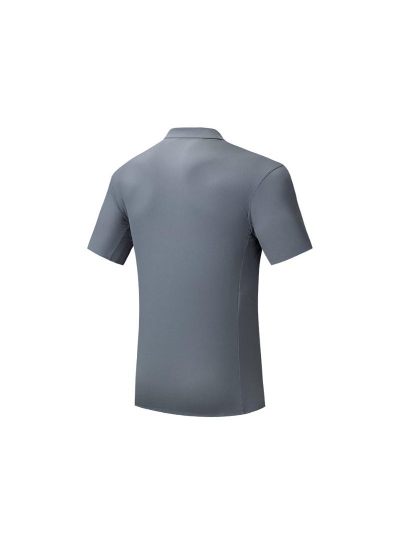 انتا تي شيرت قطار قصير رمادي - Image 3