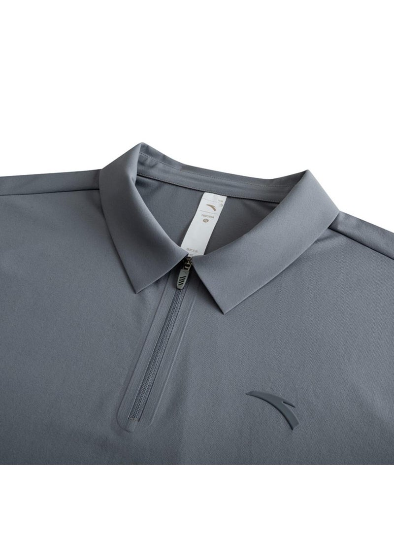 انتا تي شيرت قطار قصير رمادي - Image 4