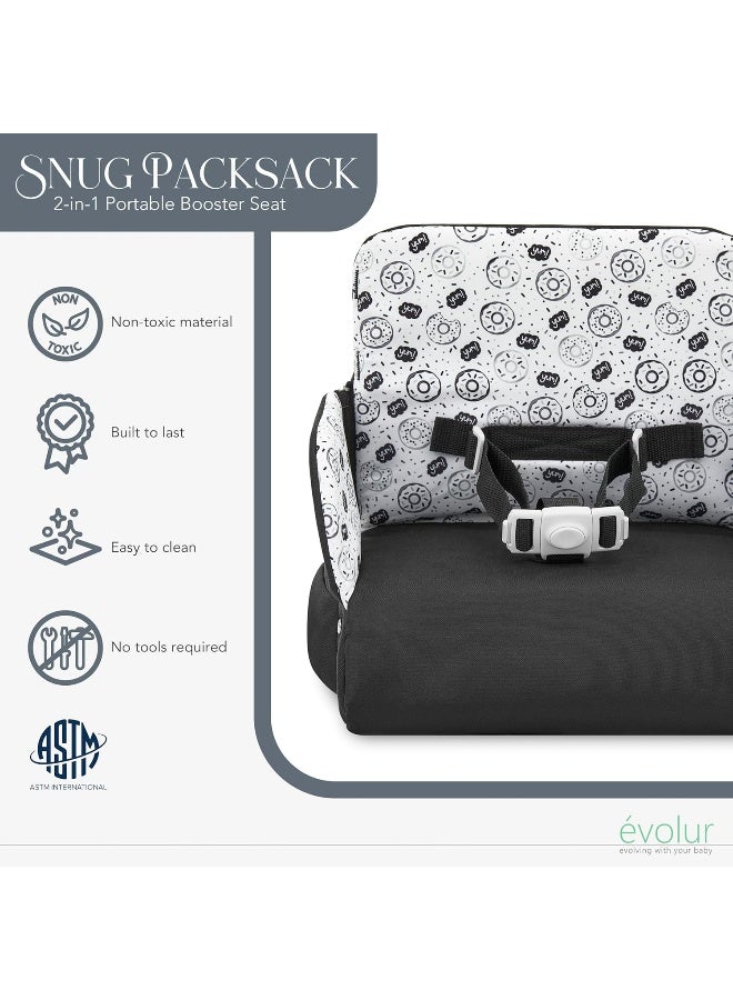 Evolur Snug Packsack 2-in-1 Portable Booster Seat and Travel Bag - Image 4