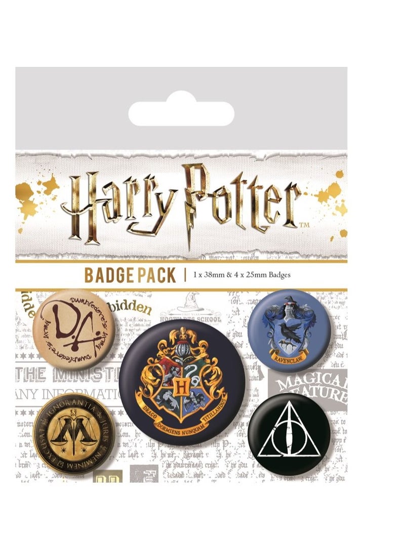 Warner Bros Harry Potter - Hogwarts (Badge Pack)