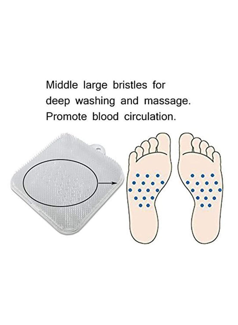 SYOSI Shower Foot Scrubber Cleaner Exfoliating Feet Massager Spa for Shower with Suction Cup Improves Foot Circulation & Reduces Foot Pain - Image 3