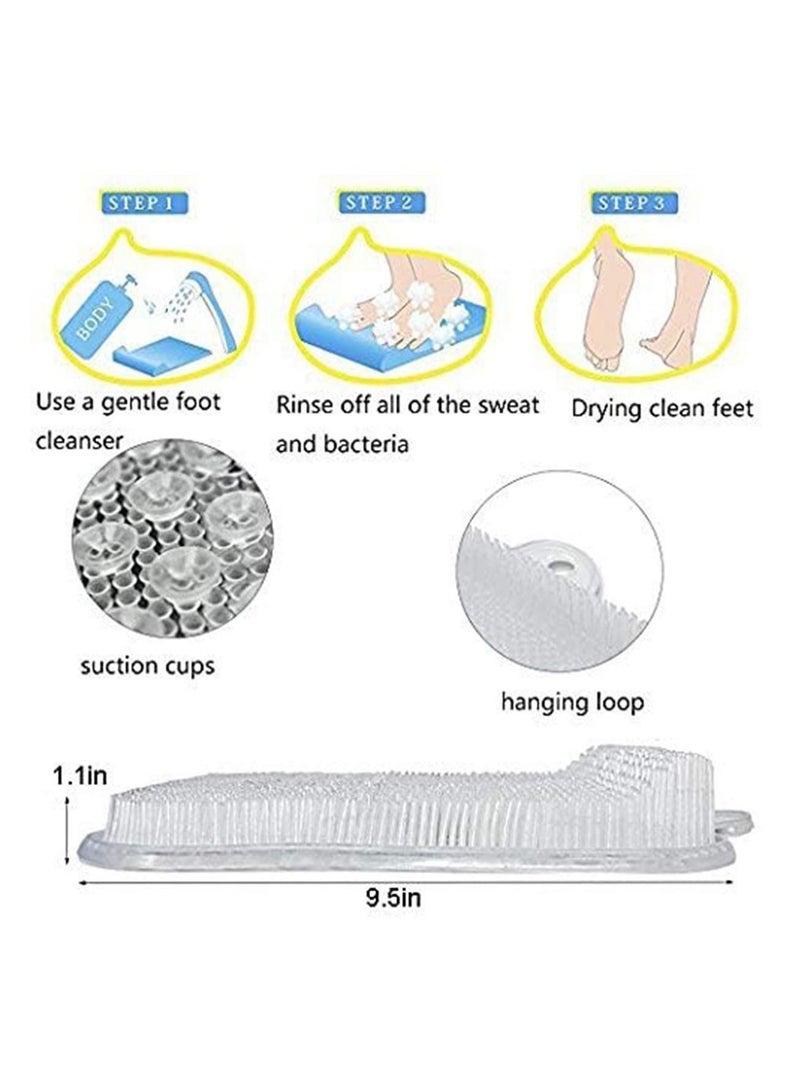 SYOSI Shower Foot Scrubber Cleaner Exfoliating Feet Massager Spa for Shower with Suction Cup Improves Foot Circulation & Reduces Foot Pain - Image 5