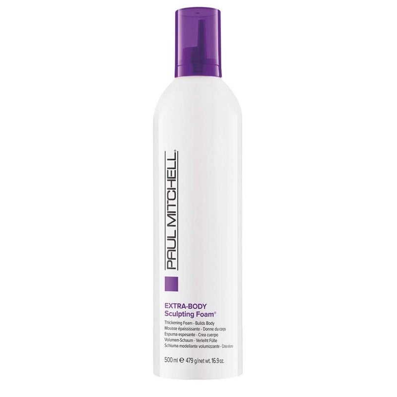Paul Mitchell Extra-Body Sculpting Foam, Adds Fullness, Touchable Finish, For Fine Hair, 16.9 oz - Image 1