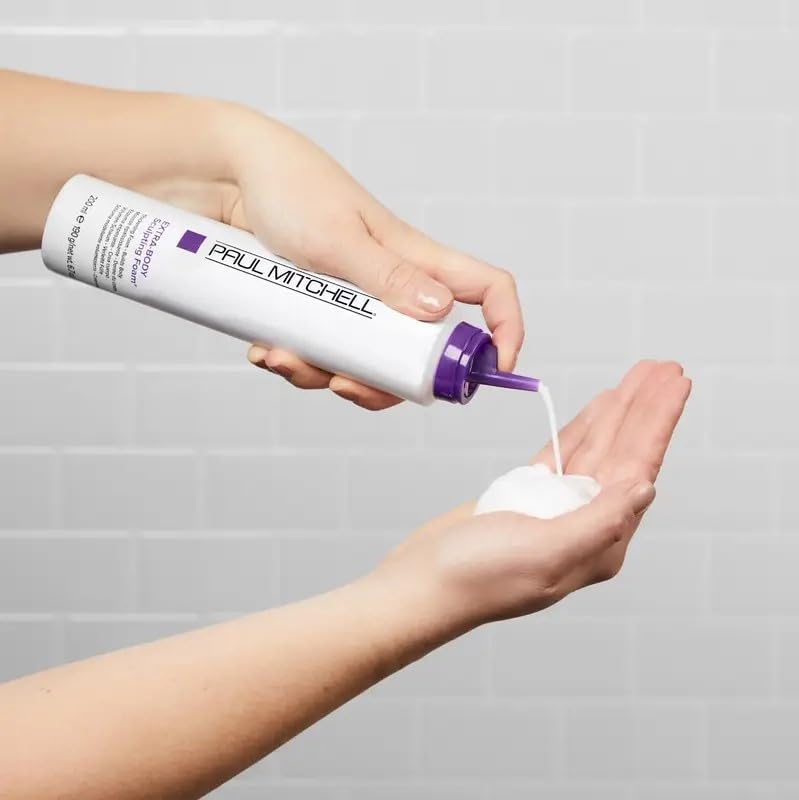 Paul Mitchell Extra-Body Sculpting Foam, Adds Fullness, Touchable Finish, For Fine Hair, 16.9 oz - Image 2