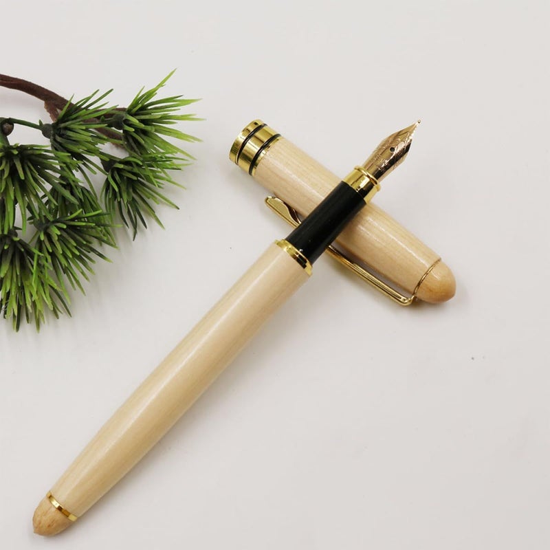 Vintage Wooden Fountain Pen White Business Office Writing Calligraphy - Image 5