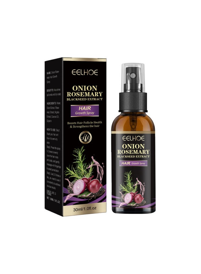 EELHOE Onion Rosemary Hair Spray Moisturizing Scalp Smooth Glossy Hair Care Spray - Image 1