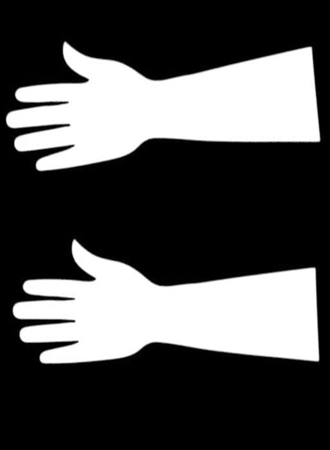 Shivraj Reusable Acrylic Practice Hands for Mehendi Art, Pack of 2, White - Image 1