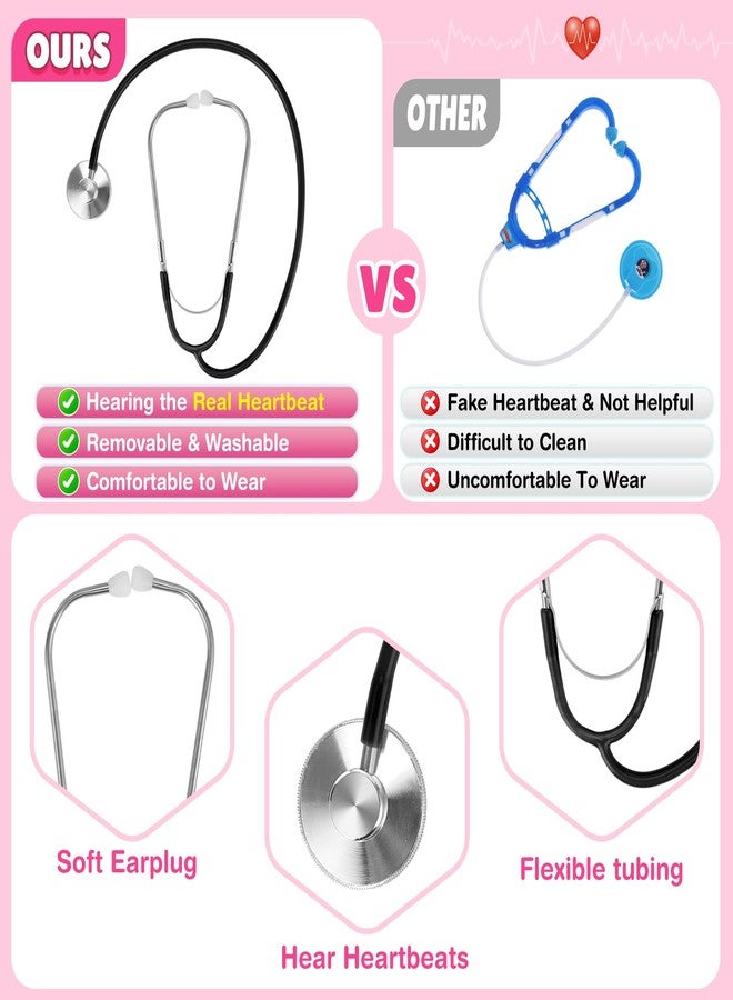 Joycover Doctor Costume for Kids, Kids Scrubs Halloween Costumes For Girls Boys Doctor Dress up Play Kit - Image 4
