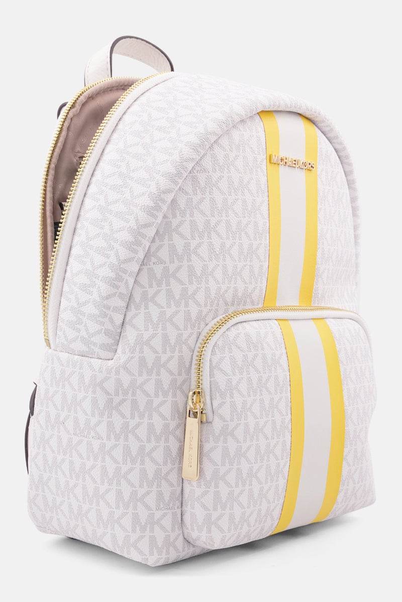 Michael Kors Women Brand Logo Backpack, White  - Image 3