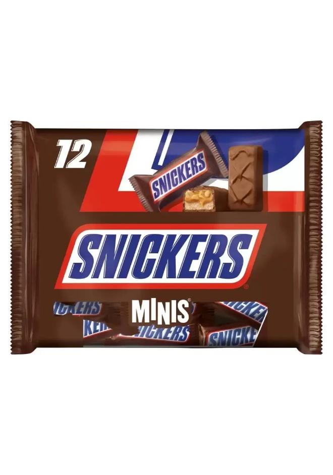 Snickers Minis Chocolate Bars, Milk Chocolate With Peanut- 227gms