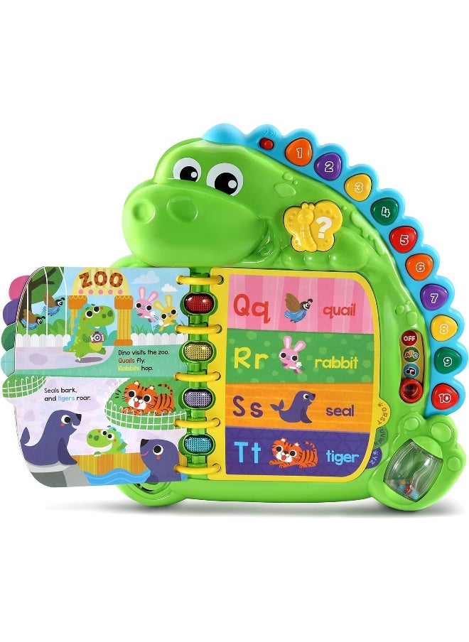 LeapFrog Dino’S Delightful Day Book, Bilingual Alphabet Learning Book For Toddlers, Fun Interactive Dinosaur Storybook That Teaches Abcs And Emotions, Ideal For Ages 18 Months+  - Image 2