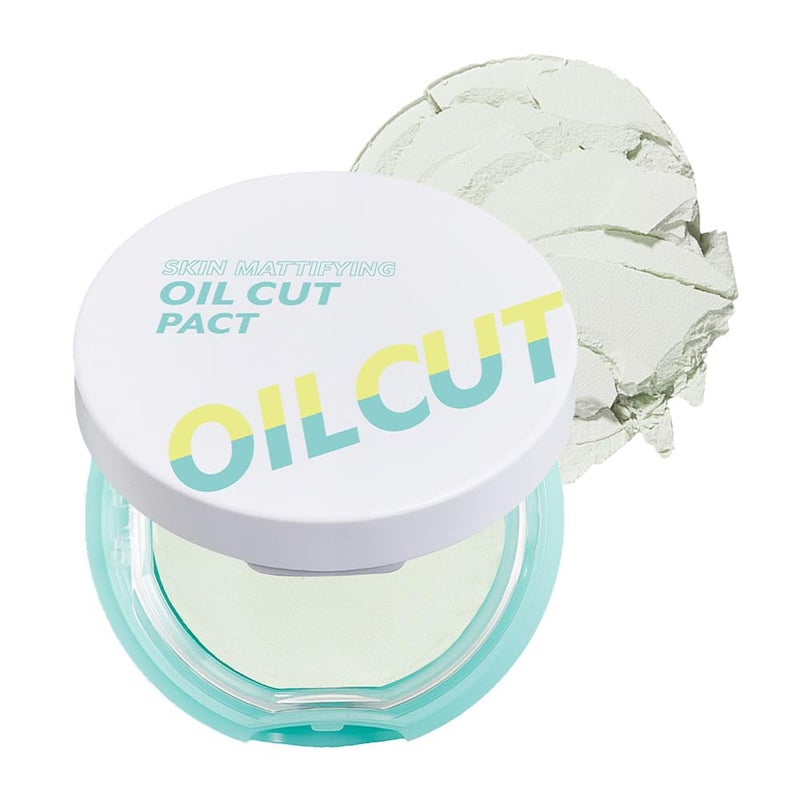 I'M MEME Compact - Oil Cut Pact | Sebum Absorbing, Korean Pressed Setting Powder for Blurring Effect, Makeup Powder, Translucent Compact, Finishing Powder, Oil Control Face Powder, Cute Stuff, 0.35 Oz - Image 1