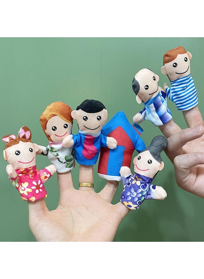 Bluejw 2025 New Cartoon Animal Plush Toy Finger Doll Baby Soothing Finger Doll Panda Rabbit - Image 1