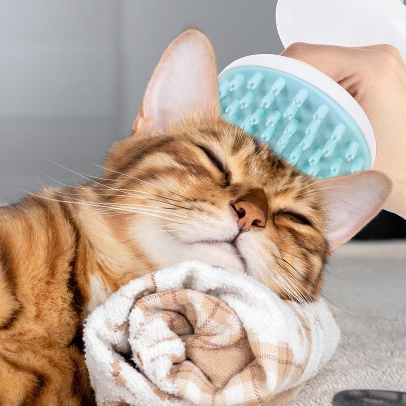 Multifunctional Pet Grooming Brush For Cats And Dogs Hair Removal Massage Comb Green - Image 5