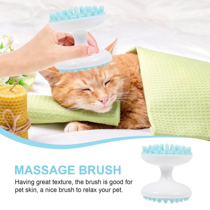 Multifunctional Pet Grooming Brush For Cats And Dogs Hair Removal Massage Comb Green - Image 4