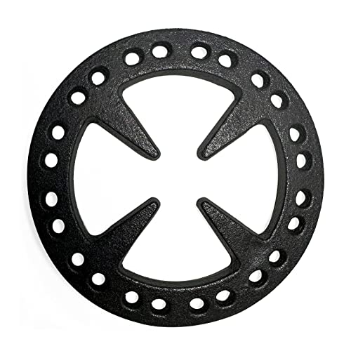 MENSI 5" Upgrade Design Casting Iron Gas Ring Reducer Flat Pot Rack Cast Iron Turkish Coffee Pot Support Ring For Espresso Maker,Coffee Moka, Gas Cooker - Image 1