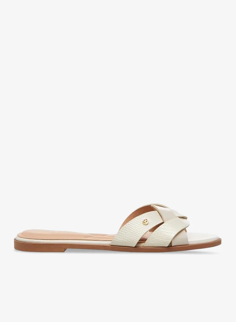 Celeste Women Textured Knot Slide Sandals