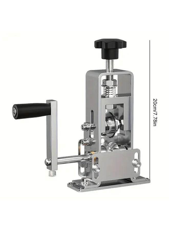 Silvery Wire Stripping Machine Manual Crimping Tool Professional Stripping Pliers Hand Crank Stripper - Image 3
