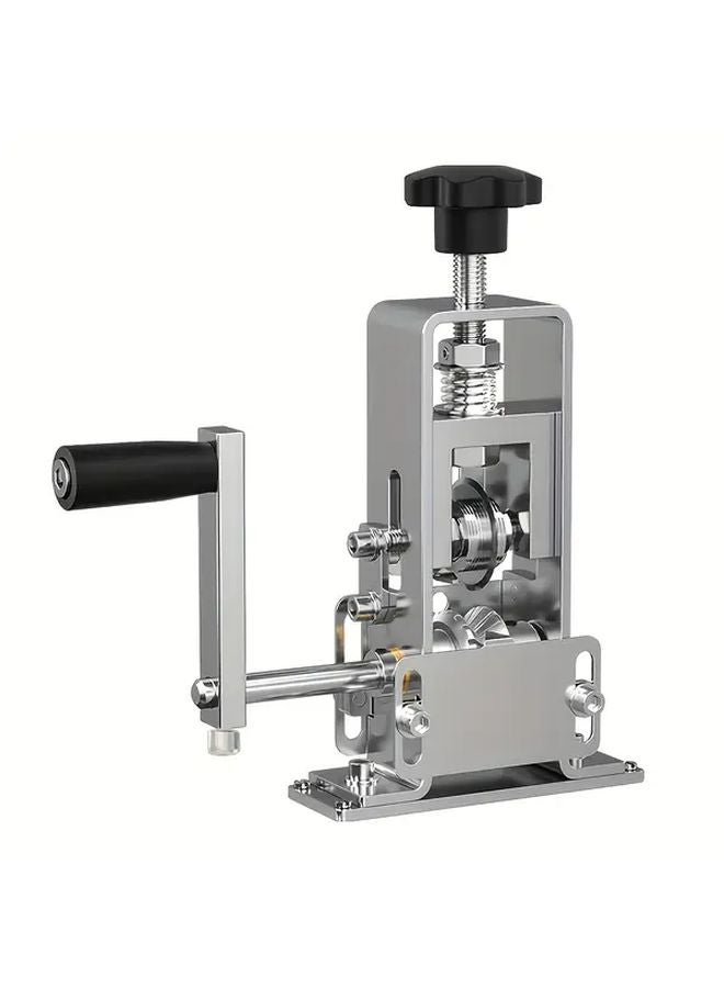 Silvery Wire Stripping Machine Manual Crimping Tool Professional Stripping Pliers Hand Crank Stripper - Image 1