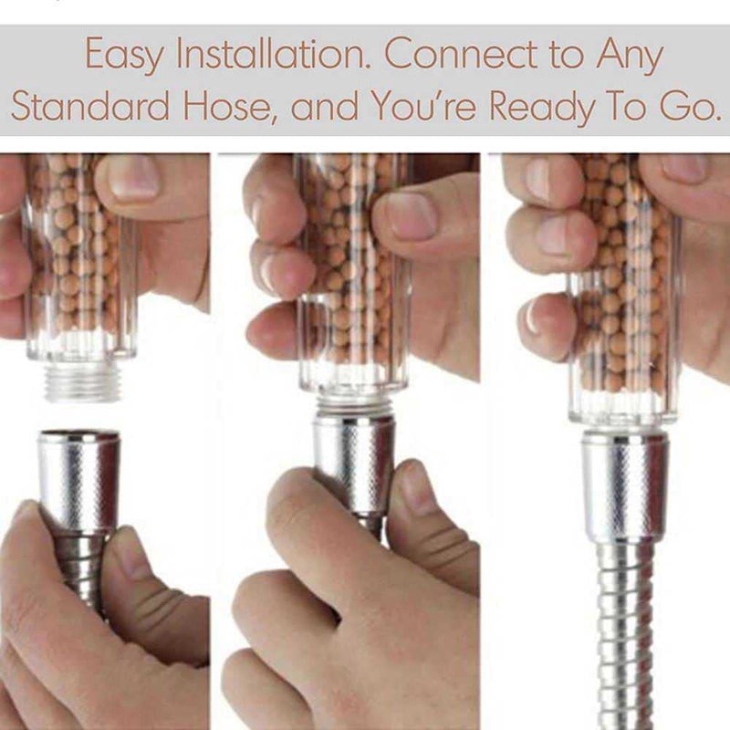 DANEEN Flexible Hose Pipe for Shower and Bidet Sprayer, Extra Long Stainless Steel Connector/Chrome Plated Hand Held shower head Extension. (2 Meter) - Image 2