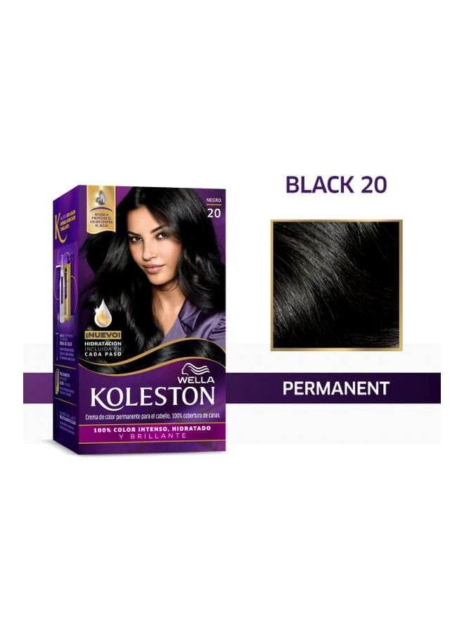 Wella Koleston Hair Colour Cream 20 Black 40grams - Image 2