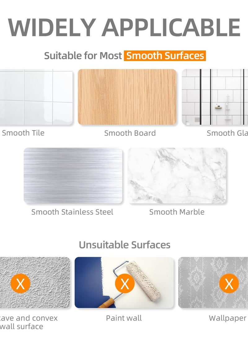 Excefore - Towel Hooks, 6 Pack Improved Adhesive Hooks, Heavy Duty and Waterproof , Wall Hooks for Hanging Towels, and More - Ideal for Bathroom, Kitchen, Easy Wall Mounting - Image 1
