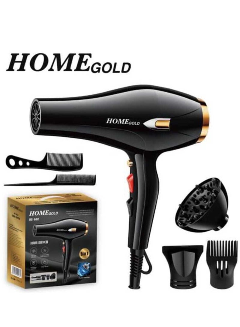 Home Gold Hair Dryer 3000 Watts HG-682 - Image 1