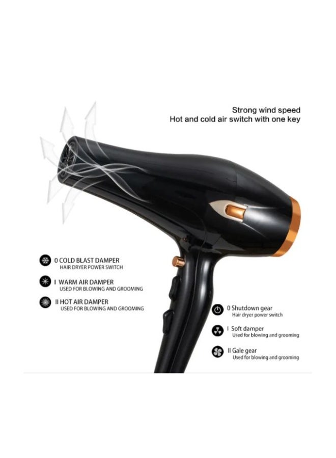 Home Gold Hair Dryer 3000 Watts HG-682 - Image 2