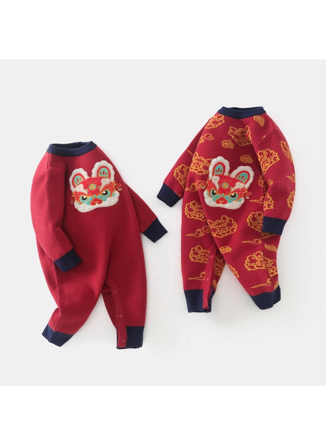 Baby Bodysuit Newborn Romper Infant New Year Crawling Suit One-piece - Image 3