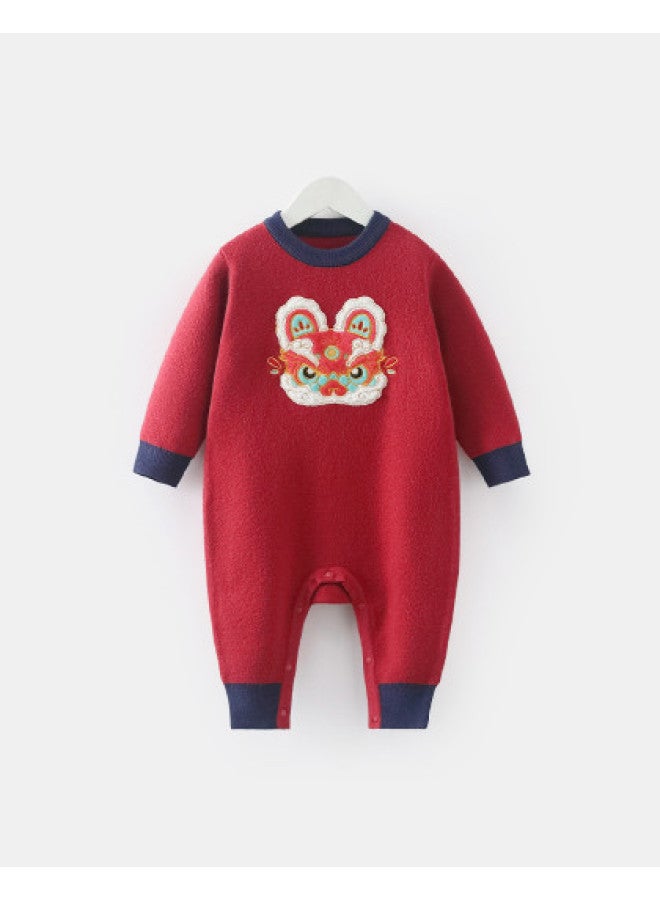 Baby Bodysuit Newborn Romper Infant New Year Crawling Suit One-piece - Image 1