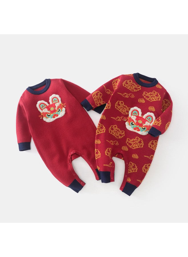 Baby Bodysuit Newborn Romper Infant New Year Crawling Suit One-piece - Image 4
