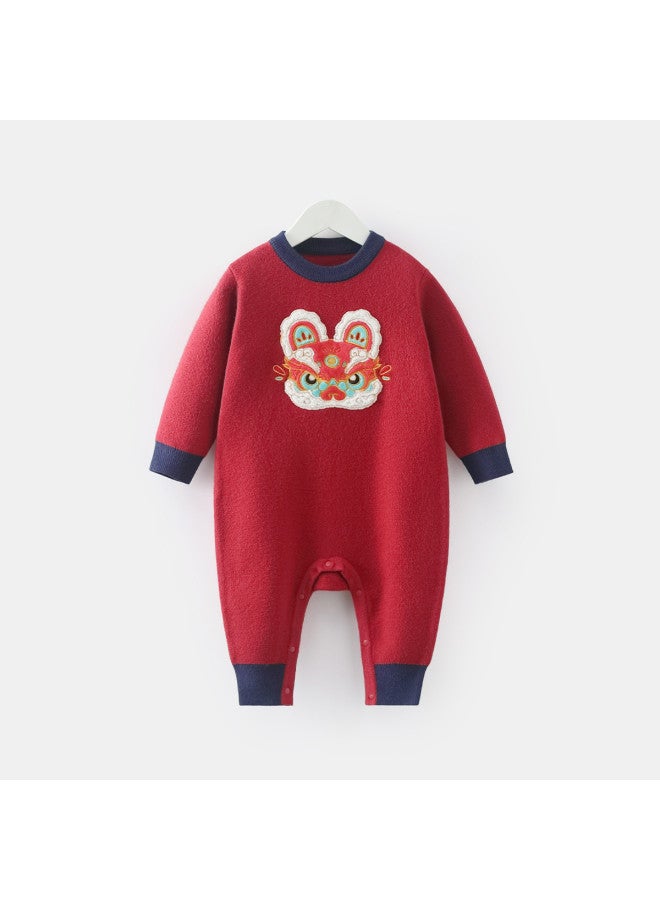 Baby Bodysuit Newborn Romper Infant New Year Crawling Suit One-piece - Image 2