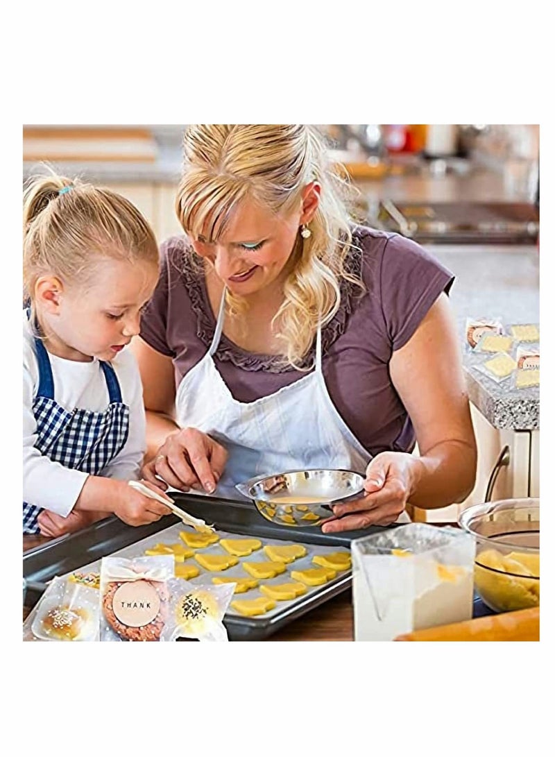 كابتن تيك 4”x4”Self Adhesive Candy Bag 400 PCS Cellophane Cookie Bags Self-adhesive Sealing White Polka Dot Clear OPP Plastic Party for Bakery, Candy, Soap - Image 2