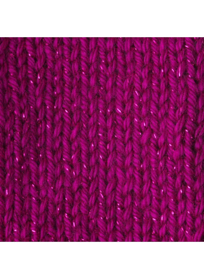 Caron Simply Soft Party Yarn, 3 oz, Medium Worsted 4 Gauge, - Fuchsia - For Crochet, Knitting & Crafting - Image 4