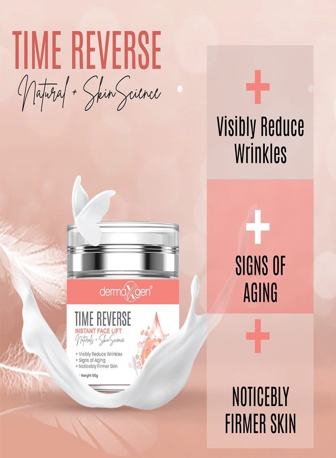 DERMAXGEN Time Reverse Instant Face Lift For Neck, Chest & Loose Sagging Skin/Reduce Sun Spots, Facial Aged Wrinkles, Anti-aging Cream(organic) - Image 2