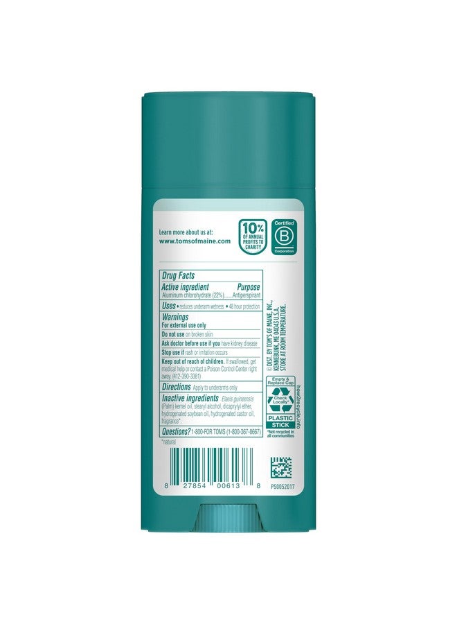 Tom's of Maine Tom’s of Maine Cucumber Aloe Antiperspirant, For Women and Men, 3.25 oz, 2-Pack - Image 2