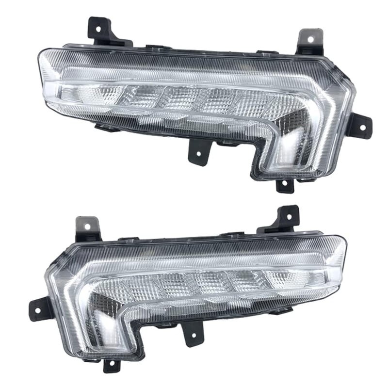 DRL LED Fog Lights Compatible with 2016 2017 2018 Chevrolet Chevy Malibu Pair Daytime Running Lights fog lamps Clear Lens LED