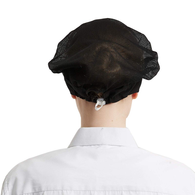 Cityelf 6 Pack Adjustable Chef Cap Mesh Cooking Hats Food Service Hair Nets Kitchen Net Reusable Restaurant Beanie - Image 5
