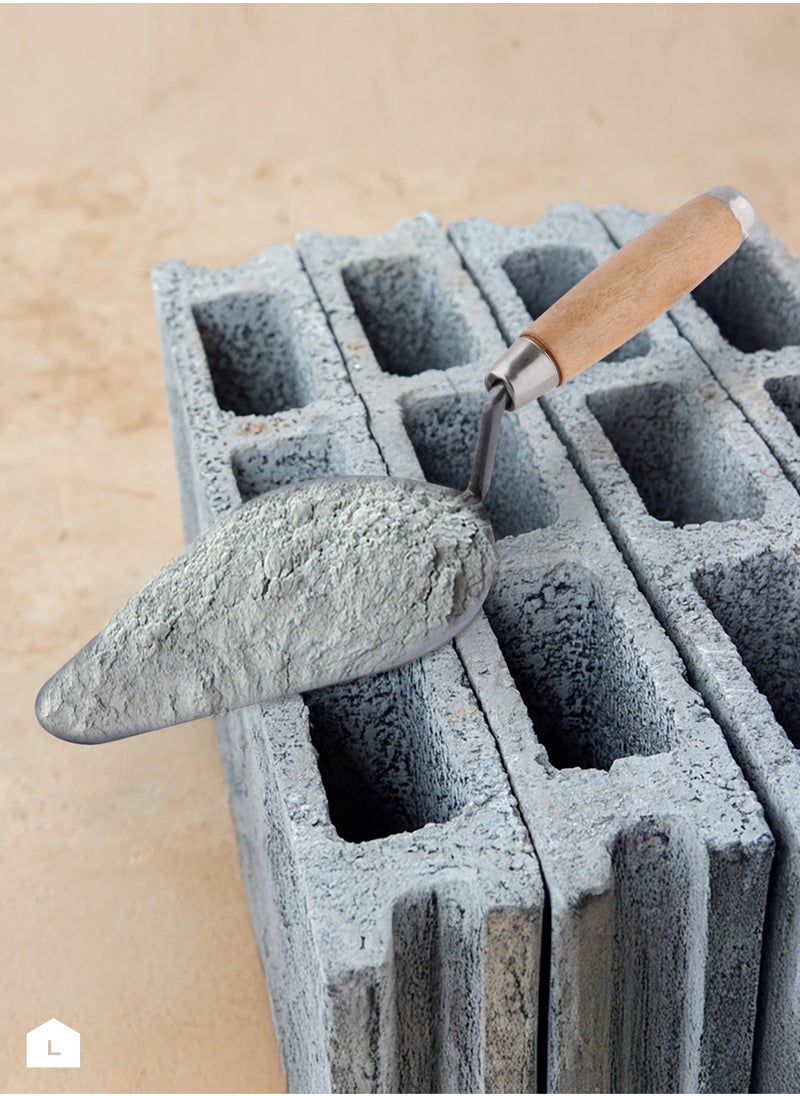 BMB tools - Trowel  – Bricklaying Trowel with Wooden Handle, Durable Cement and Mortar Tool for Professionals, DIY Bricklaying, and Students –  for Precision and Comfort in Construction Projects - Image 1