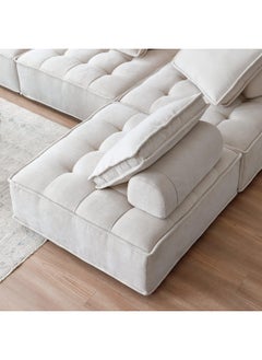 Comfynest Modular pit couch sectional sofa(2Piece) (Beige)  - Image 5