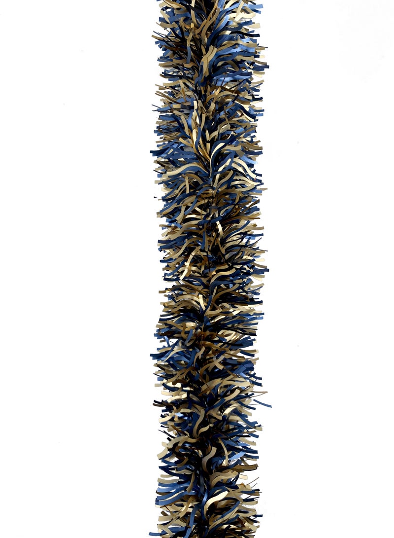 Party Magic خيوط ذهبية وزرقاء 200 سم × 10 سم