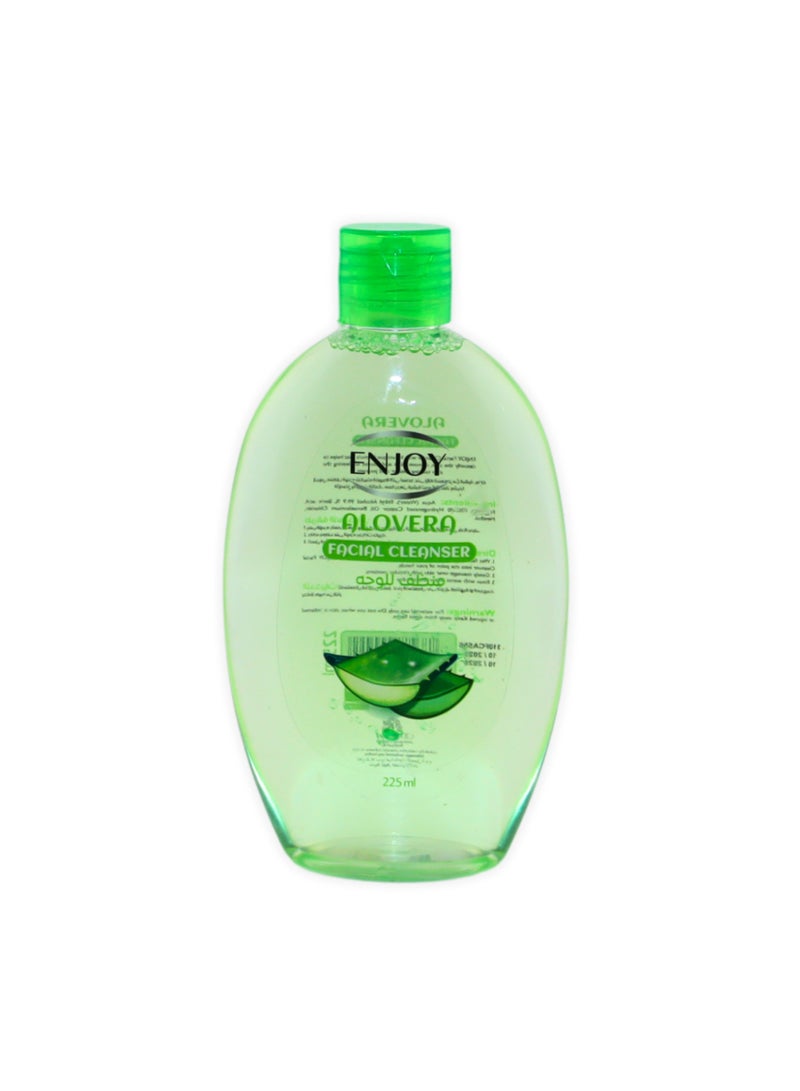 إنجوي ENJOY غسول الوجه بالصبار 225 مل – تنظيف عميق وترطيب | يزيل الأوساخ والزيوت والمكياج | مهدئ ومضاد للبكتيريا - Image 1