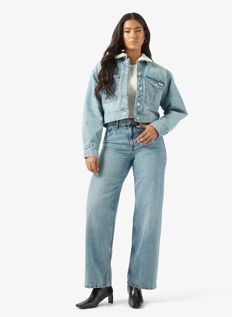 Calvin Klein Jeans  Casual Denim Jacket for Women | Best Price UAE