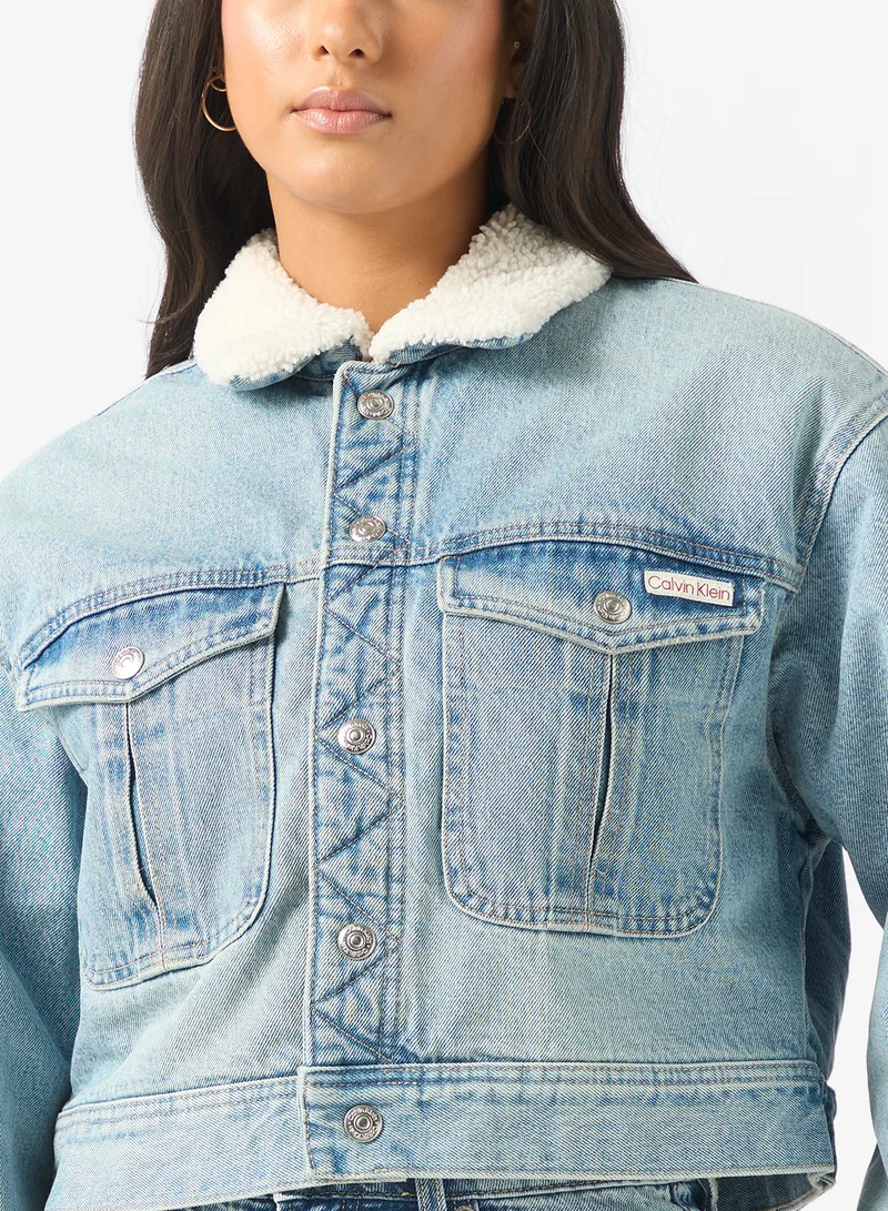 Calvin Klein Jeans  Casual Denim Jacket for Women | Best Price UAE