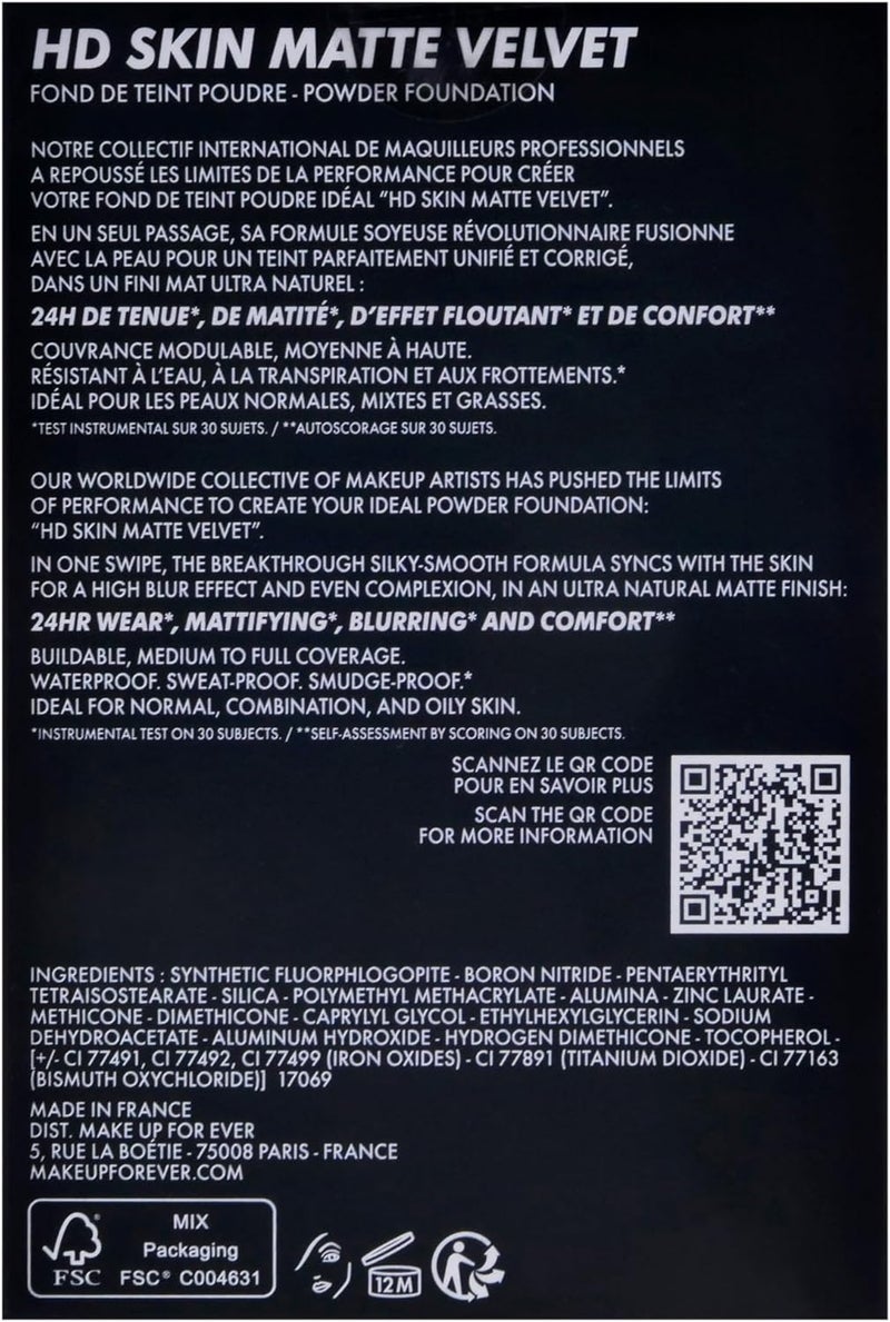 Make Up For Ever HD Skin Matte Powder Foundation - 1N06 - Image 4