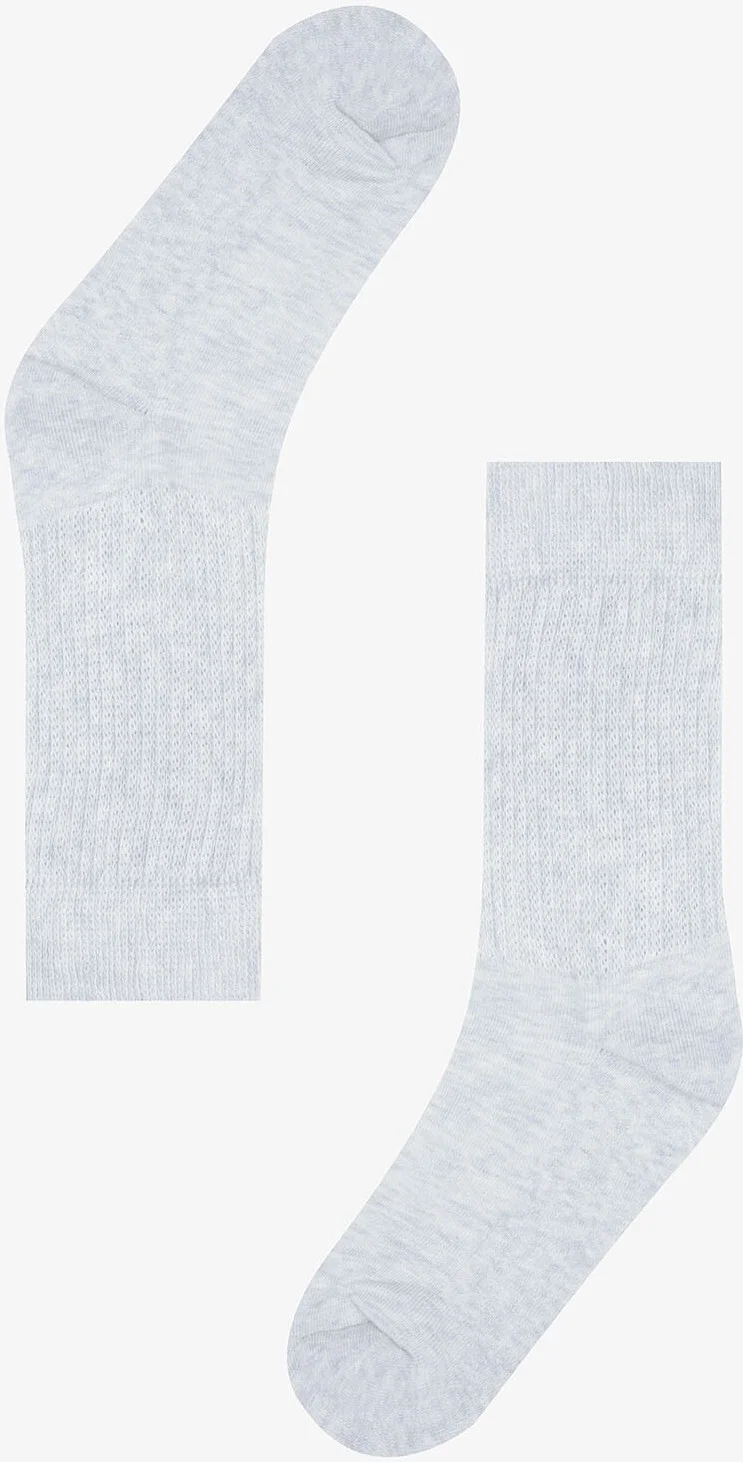 ان بي بي Gray Vertical Stripes Towel Socks