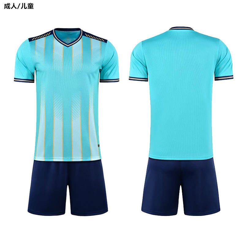 2025 Football Uniform Suit Men'S And Women'S Sports Short-Sleeved Children'S Summer Game Training Team Uniform Jersey - Image 4
